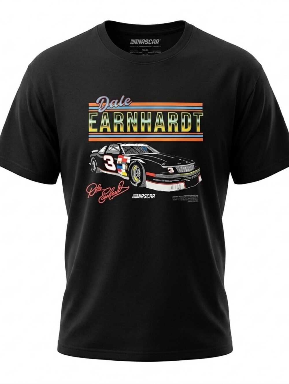 NASCAR Dale Earnhardt #3 Graphic T-Shirt 3XL Black Vintage Style Racing Tee